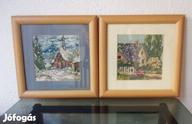 2 féle gobelin kép 25x25 cm Újpest központ közelében