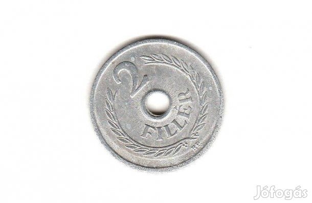 2 fillér 1956 és 1957 500 Ft/db