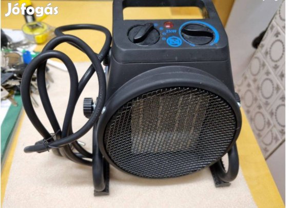 2 fokozatú fűtő és 1 hűtő fokozattal, 2kW-os elektromos hőlégbefúvó