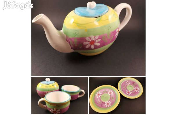 2 fős kerámia teás készlet