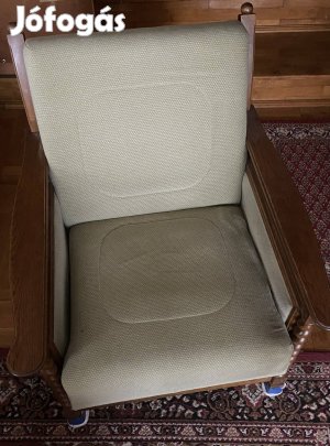 2 fotel, Colonial Kolonial zöld kárpit