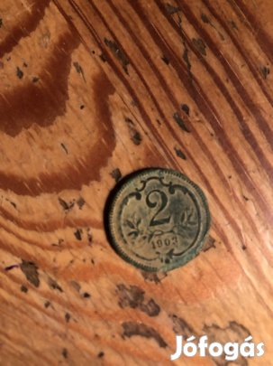 2 haler fémpénz 3500 Ft 