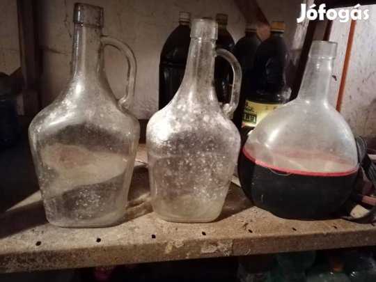 2 l-es üvegballon, demizson