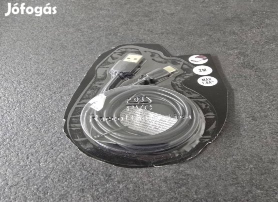 2 méteres USB-C töltőkábel (Max 1,5A) - Új
