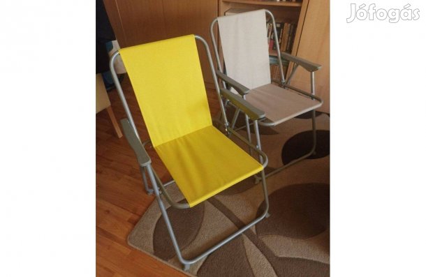 2 összecsukható kerti szék együtt