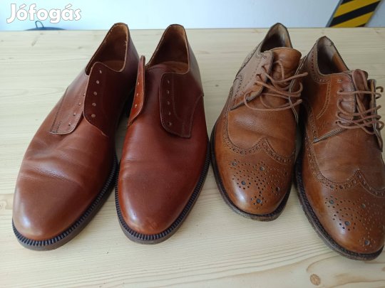 2 pár 40-es bőr cipő / Polloni