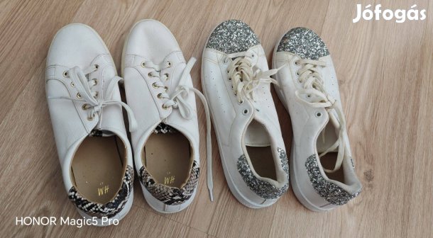 2 pár 41 női sneaker cipő szett