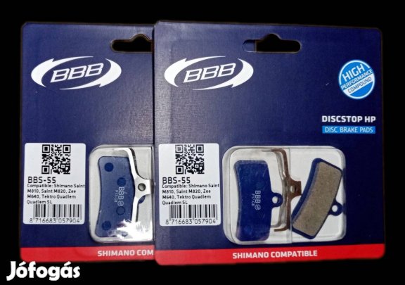 2 pár! BBB_BBS-55 fékpofa, új, bontatlan csomagolásban