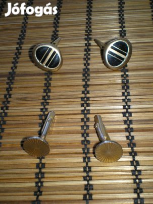 2 pár régi madzsetta gomb férfi ékszer egyben eladó