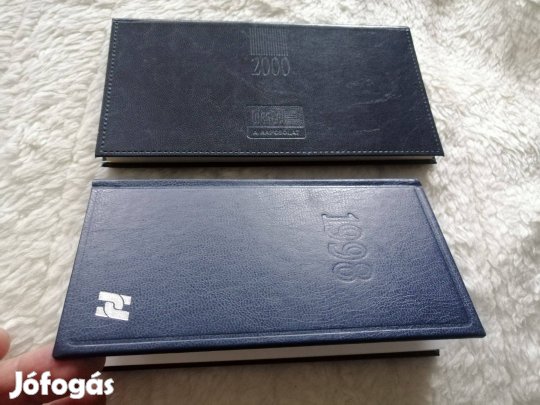 2 régi jegyzetfüzet retro HB 1998 és Westel 2000 szettár ,új gyűjtői