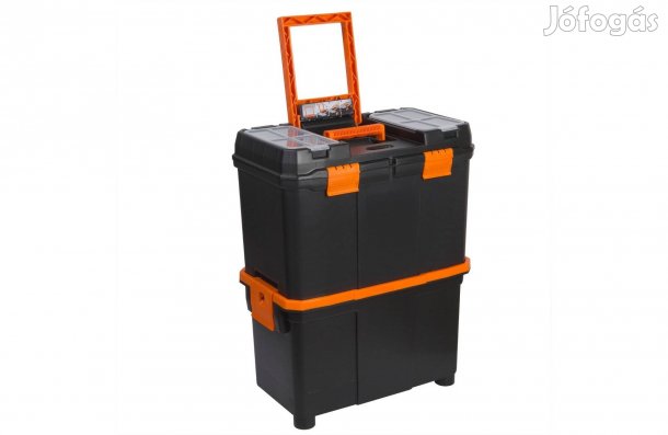 2 részes Húzható műanyag szerszámláda 18" - 450 x 270 x 585 mm