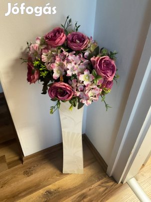 2 rózsa csokor művirág