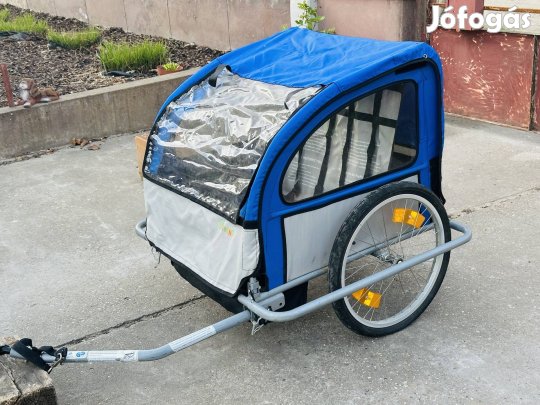 2 személyes gyerekszállitó kerékpár utánfutó eladó