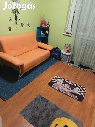 2 személyes kanapé / textilbőr