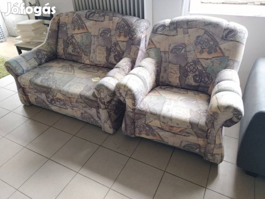 2 személyes kanapé+ fotel, olcsón csak egyben eladók