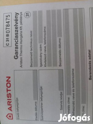 2 télen használt gázkazán / nem kodenzációs/ Ariston