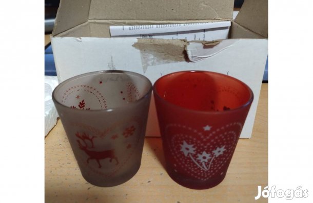 2 új tea mécses pohár eladó