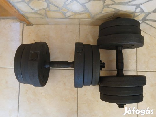 2 x 10 kg gyári egykezes állítható súlyzó kézisúlyzó pár Zalaegerszeg