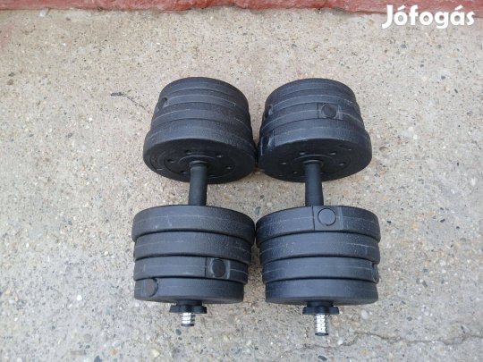 2 x 15 kg állítható egykezes súlyzó kézisúlyzó pár Zalaegerszeg
