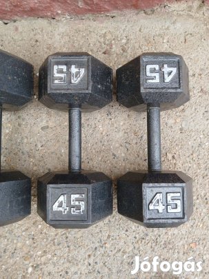 2 x 20 kg egykezes súlyzó kézisúlyzó lb 41 kg vas gyári