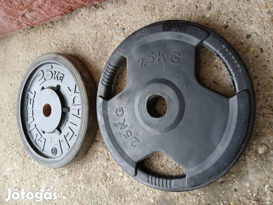 2 x 25 kg olimpiai súlytárcsa 51 mm súly súlyzó súlyok tárcsasúly