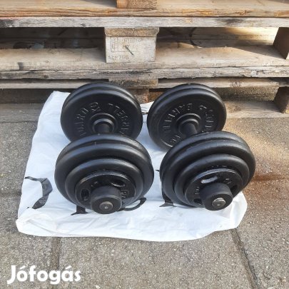 2 x 30 kg szerelhető egykezes súlyzó súly súlyzókészlet