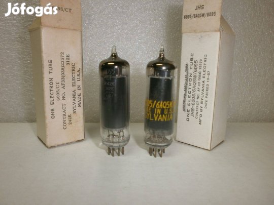 2 x 6005 ( 6AQ5, EL90) - Sylvania - Usa - NOS