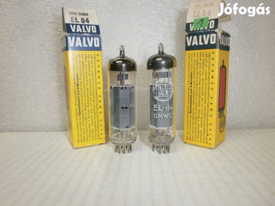 2 x EL84 ( 6BQ5) - Valvo Germany - NOS