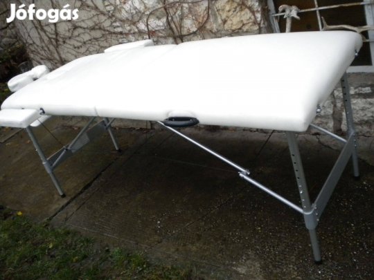 2 zónás alumínium Masszázságy fehér, alighasznált