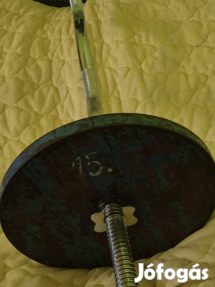 2db 15 kg-os tárcsa 2,7cm es furattal.