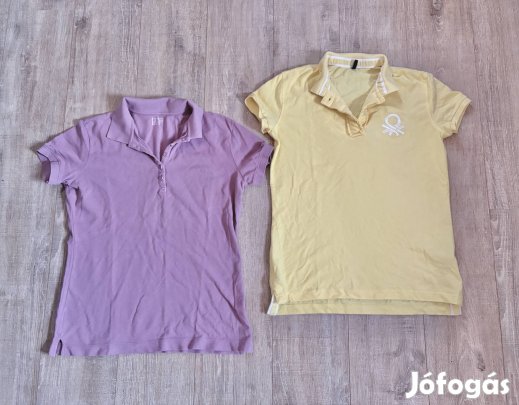 2db Benetton ,L méret,ing  galléros piké poló, újszerű