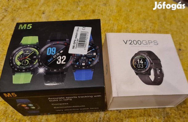 2db GPS okosóra, 1 szíjjal, hibás