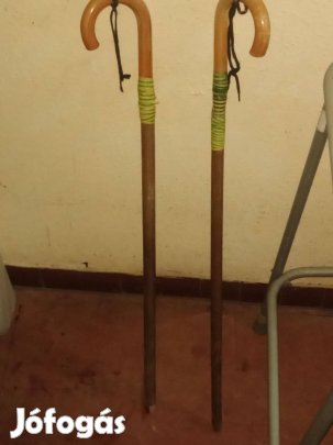 2db Görbebot, antik sétabot, sétapálca 5000ft /2db óbuda