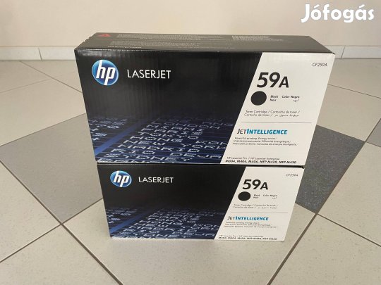 2db HP 59A eredeti fekete Laserjet toner (CF259A) eladó!