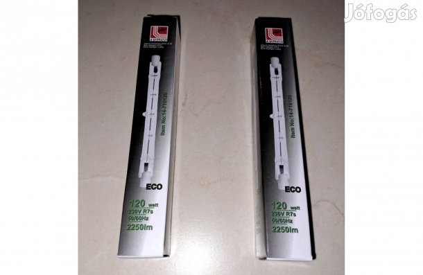 2db Halogén ceruza izzó 120W 220-240V 118mm