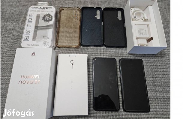 2db Huawei Nova 5T dobozban, új akkukkal