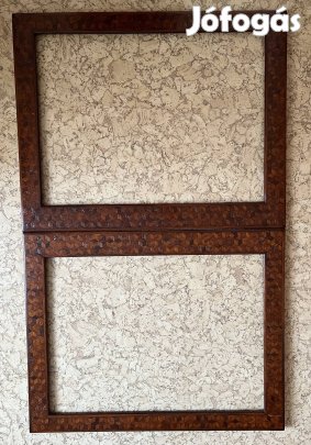 2db Intarziás keményfa képkeret