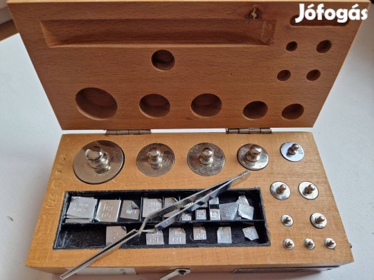 2db Kalibráló súlykészlet mérleg súly készlet hiteles 0,01g - 100g