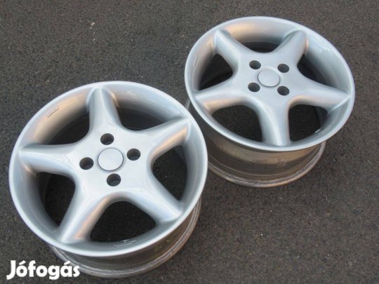 2db King 15" felújított alufelni 4x100 felni utánfutó kerék sólyakocsi