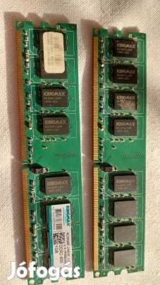 2db Kingmax DDR2 1GB RAM párban