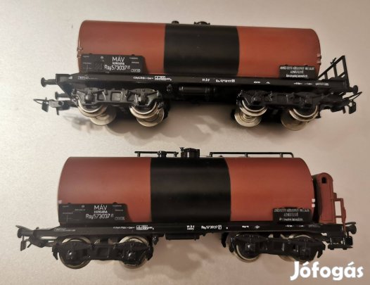 2db Piko MÁV H0 tartálykocsi, vasút modell tehervagon