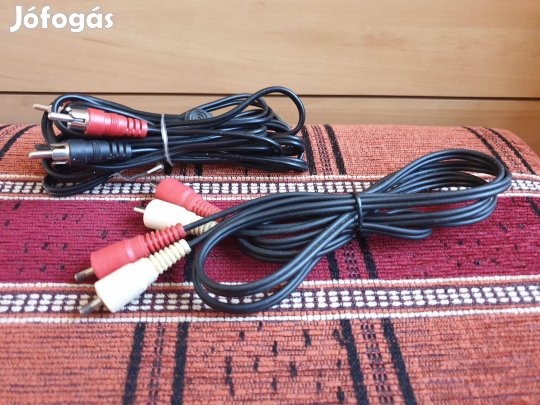 2db RCA kábel egyben (150cm + 250cm)