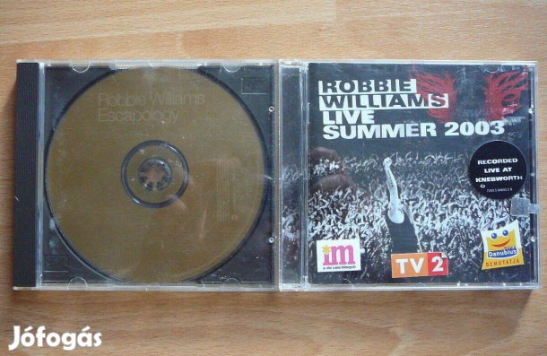 2db Robbie Williams CD lemez: Live Summer 2003, Escapology