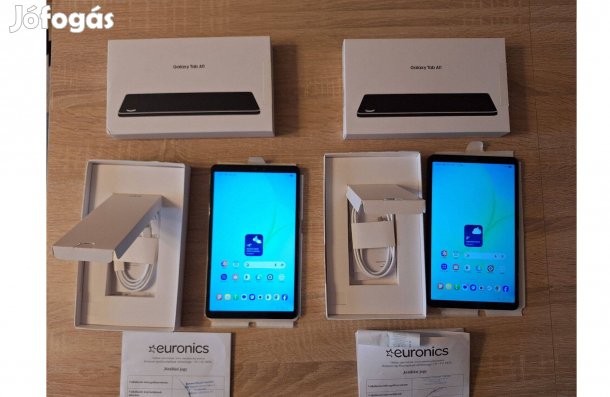 2db Samsung Galaxy Tab A11 8/128GB sim-es tablet + 2db új gyári tok