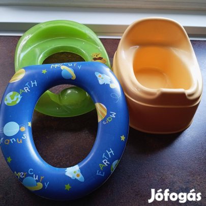 2db WC szűkítő és 1db gyermek bili