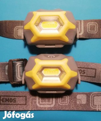 2db. Emos E-923 LED-es fejlámpa, IP44, újak