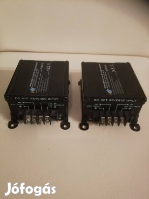 2db. Új, Intelligens tápegység, 24VDC/12VDC converter, 10A