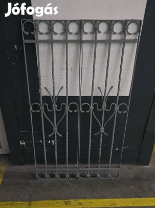 2db,antik, kovácsoltvas rács 