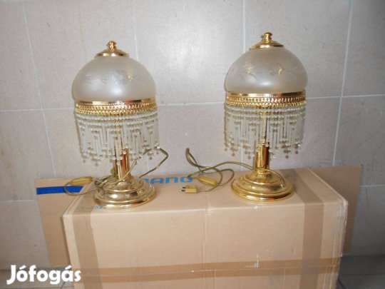 2db asztali retro lámpa