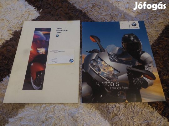 2db bmw motorkerékpár prospektus katalógus k1200s és 1996 modellek
